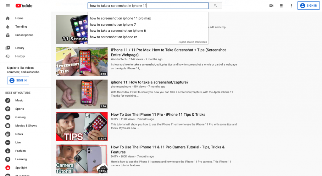 YouTube Search